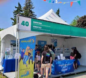 Kiosque du C.I.EAU au festival Eurêka 2023