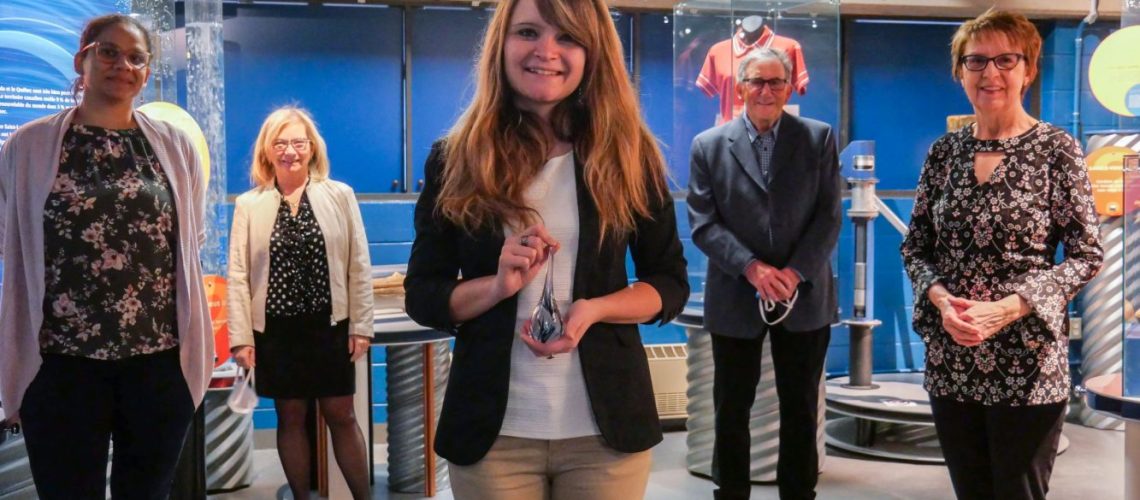 Anne Carabin, gagnante de l’édition 2020 du Prix de la Relève EAU André-Perrault